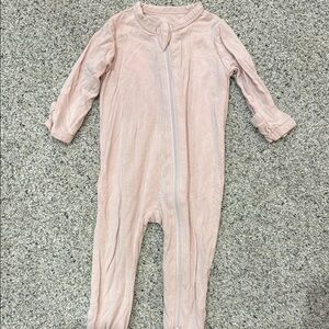 Kyte BABY Light Pink Zippered Footie Pajamas